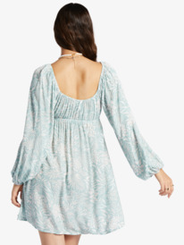 13 Womens Sweetest Shores Puff Sleeve Dress Blue ARJWD03527 Roxy