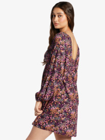 1 Sweetest Shores - Vestito con maniche a palloncino da Donna Black ARJWD03527 Roxy