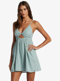 1 Evening Glow Strappy Mini Dress Blue ARJWD03546 Roxy