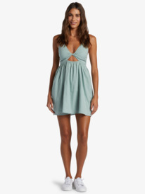 3 Evening Glow Strappy Mini Dress Blue ARJWD03546 Roxy