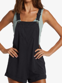 3 Silver Sky Set Short Overalls Black ARJWD03569 Roxy