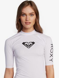 1 Florida Whole Hearted Short Sleeve UPF 50 Rashguard White ARJWR03140 Roxy