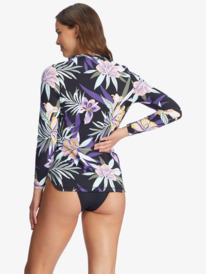 2 Roxy Active Sea Skippin Long Sleeve UPF 50 Rashguard Black ARJWR03166 Roxy
