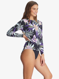 3 Roxy Active Sea Skippin Long Sleeve UPF 50 Rashguard Black ARJWR03166 Roxy