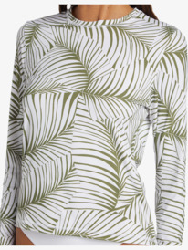 2 Sea Skippin UPF 50 Long Sleeve Rashguard Green ARJWR03204 Roxy