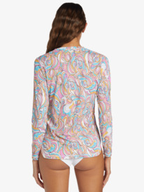 roxy, Sea Skippin UPF 50 Long Sleeve Rashguard, SWIRLY DAZE (mdr6) SEA SKIPPIN PT LS LYCRA ARJWR03204