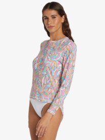 1 Sea Skippin UPF 50 Long Sleeve Rashguard Pink ARJWR03204 Roxy
