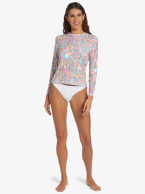 4 Sea Skippin UPF 50 Long Sleeve Rashguard Pink ARJWR03204 Roxy