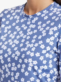 2 Sea Skippin Long Sleeve UPF 50 Rashguard Blue ARJWR03215 Roxy