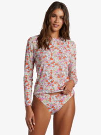 0 Sea Skippin Long Sleeve UPF 50 Rashguard Orange ARJWR03219 Roxy