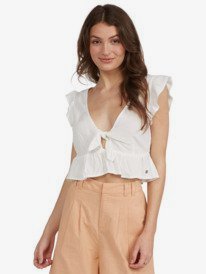 Sweetest Love - Tie Front Crop Top for Women  ARJWT03273