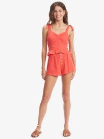 1 Beyond Me Strappy Top Red ARJWT03282 Roxy