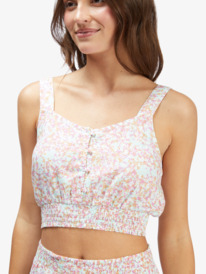 9 Sea Fog Strappy Tank Top Green ARJWT03291 Roxy