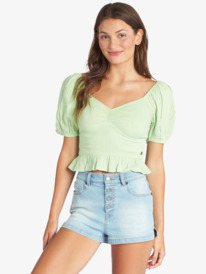 Life Mirage Woven Puff Sleeve Top | Roxy