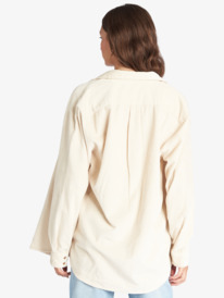 10 Let It Go Cord 2022 - Camisa de manga comprida para Mulher Beige ARJWT03295 Roxy