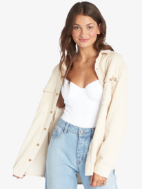 8 Let It Go Cord 2022 - Camisa de manga comprida para Mulher Beige ARJWT03295 Roxy