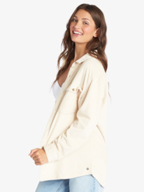 11 Let It Go Cord 2022 - Camisa de manga comprida para Mulher Beige ARJWT03295 Roxy
