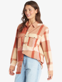 9 Let It Go Long Sleeve Shirt Beige ARJWT03296 Roxy