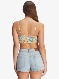 roxy, Live Free Strappy Tank, SNOW WHITE PUALANI COMBO (wbb8) Live Free - Vest Top for Women ARJWT03311