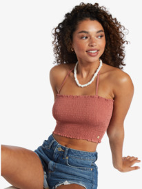 9 Warm Waters - Bandeau Top for Women Pink ARJWT03319 Roxy
