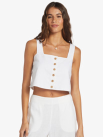 roxy, Together Sunset Tank Top, SNOW WHITE (wbk0) TOGETHER SUNSET 2 ARJWT03321