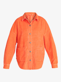 9 Kick Back Washed - Chemise manches longues en velours côtelé pour Femme Orange ARJWT03322 Roxy