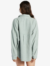 14 Kick Back Washed - Corduroy Long Sleeve Shirt for Women Blue ARJWT03322 Roxy