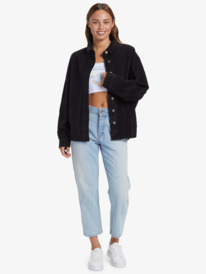 3 Kick Back Washed - Corduroy Long Sleeve Shirt for Women Black ARJWT03322 Roxy