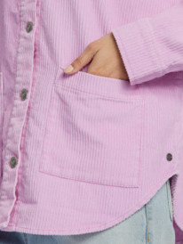 3 Kick Back Washed - Corduroy Long Sleeve Shirt for Women Pink ARJWT03322 Roxy