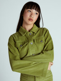 3 Chloe Kim - Veste en velours côtelé pour Femme Vert ARJWT03331 Roxy