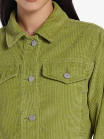 8 Chloe Kim - Veste en velours côtelé pour Femme Vert ARJWT03331 Roxy