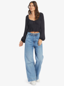 9 Cool Winds - Cropped Top for Women Noir ARJWT03332 Roxy