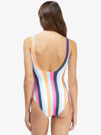 roxy, Holiday Jungle One Piece Swimsuit, COOL BLUE THROWBACK STRIPE (bzq3) HOLIDAY JUNGLE ONE PIECE ARJX103113