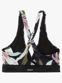 1 Roxy Active Halter Bikini Top Black ARJX303538 Roxy