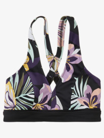 0 Roxy Active Halter Bikini Top Black ARJX303538 Roxy