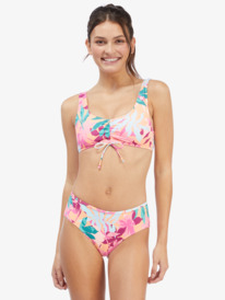 3 Roxy Active 2022 - Top de bikini bralette atlético para Mujer Naranja ARJX303539 Roxy