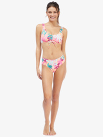4 Roxy Active 2022 - Top de bikini bralette atlético para Mujer Naranja ARJX303539 Roxy