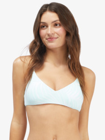 roxy, Palm Tree Dreams Athletic Triangle Bikini Top, BROOK GREEN PALM TREE DREAMS (gcf8) Palm Tree Dreams - Athletic Triangle Bikini Top for Young Women ARJX303546