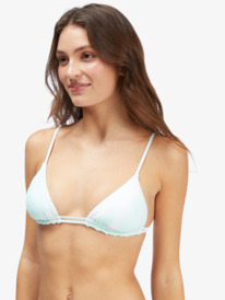 4 Palm Tree Dreams Reversible Triangle Bikini Top Green ARJX303547 Roxy