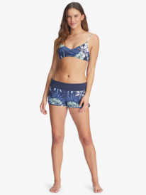 1 Printed Beach Classics Athletic Triangle Bikini Top Blue ARJX303571 Roxy