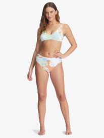 1 Wildflowers Reversible Bralette Bikini Top White ARJX303575 Roxy