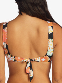 9 Printed Beach Classics Bralette Bikini Top Black ARJX303583 Roxy