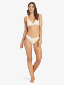 3 Rib Roxy Love The Oceana V Bikini Top Beige ARJX303592 Roxy