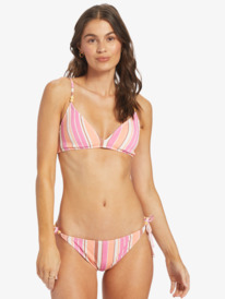 roxy, PALM TREE DREAMS TRI TOP, SHOCKING PINK RETRO STRIPE (mjy3) PALM TREE DREAMS TRI TOP ARJX303594