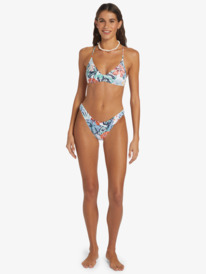 3 Printed Beach Classics - Athletic Triangle Bikini Top for Women Blanc ARJX303601 Roxy