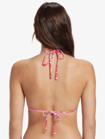 roxy, Sea Spray - Haut de bikini Tiki Tri pour Femme, HILO HIBISCUS - SMALL (rzn6) Sea Spray - Tiki Tri Bikini Top for Women ARJX303602