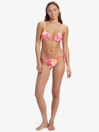 4 Sea Spray - Tiki Tri Bikini Top for Women Red ARJX303602 Roxy
