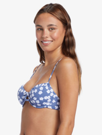 1 Blumen Underwired Bralette Bikini Top Blue ARJX303618 Roxy