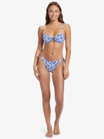 4 Blumen Underwired Bralette Bikini Top Blue ARJX303618 Roxy
