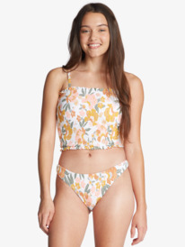 3 On Repeat Smocked Bikini Bottoms  ARJX403489 Roxy